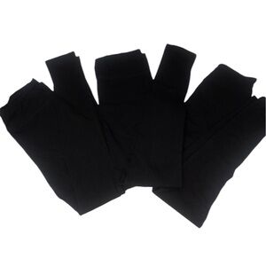 SunFrog Women’s Black Leggings Lot NWOT
Set of 3